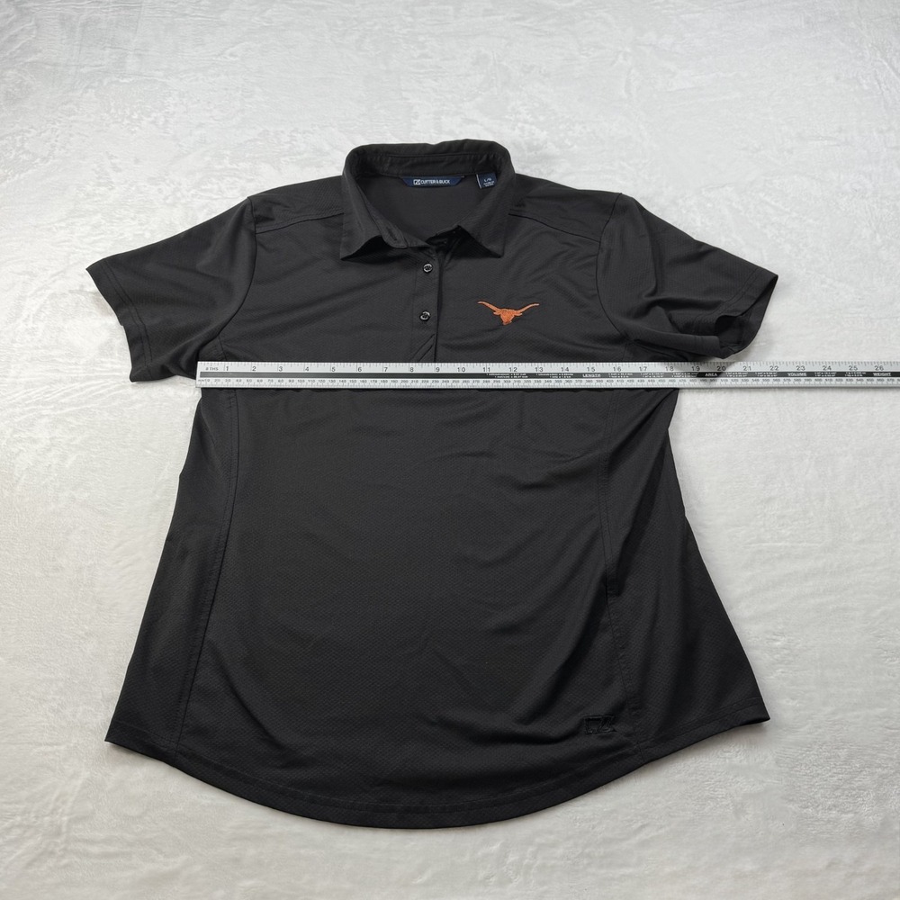 Cutter & Buck - Women's NCAA Texas Longhorns - Large Black Polo - Picture 5 of 5
